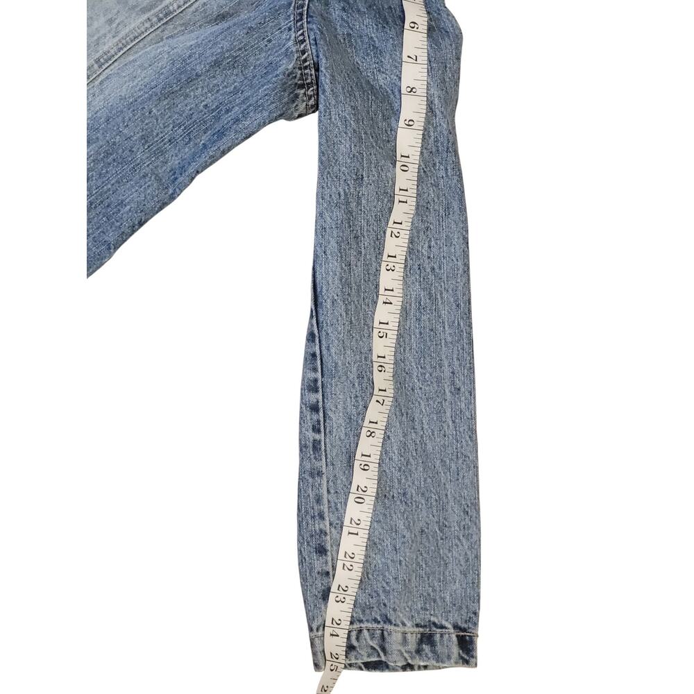 Crazy Horse by Liz Claiborne Faded Denim Jacket With Metal accents Womens XL EUC - Picture 6 of 9